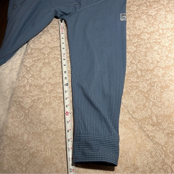 Tyndale ~Flame Resistant Cat 2 Check Button Down Work Shirt in XL Long - Picture 12 of 13